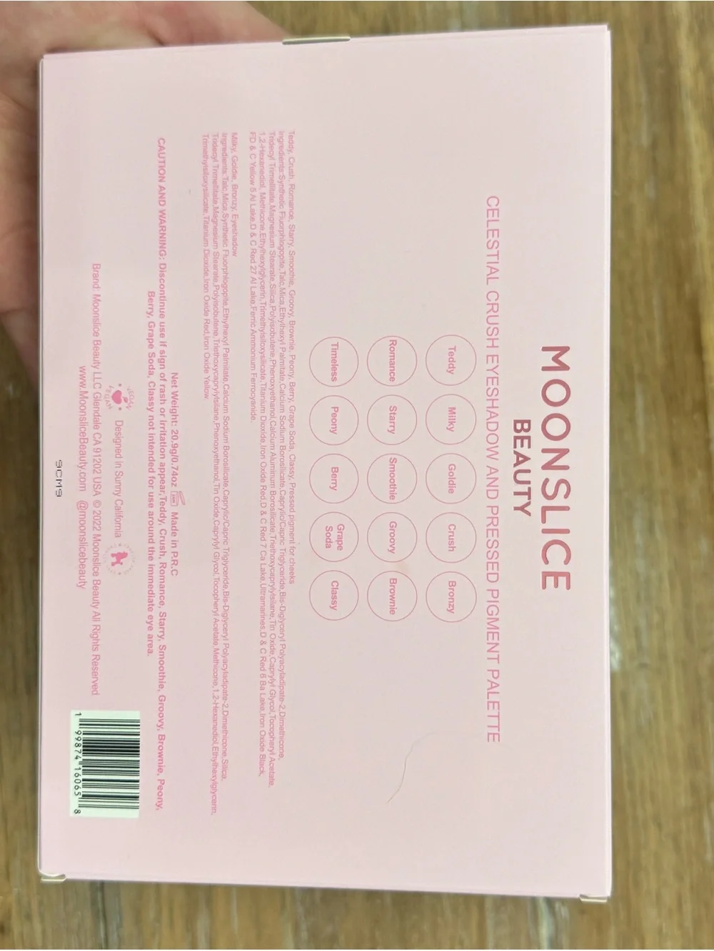 NWT Moonshine Beauty Celestial Crush Eyeshadow Palette